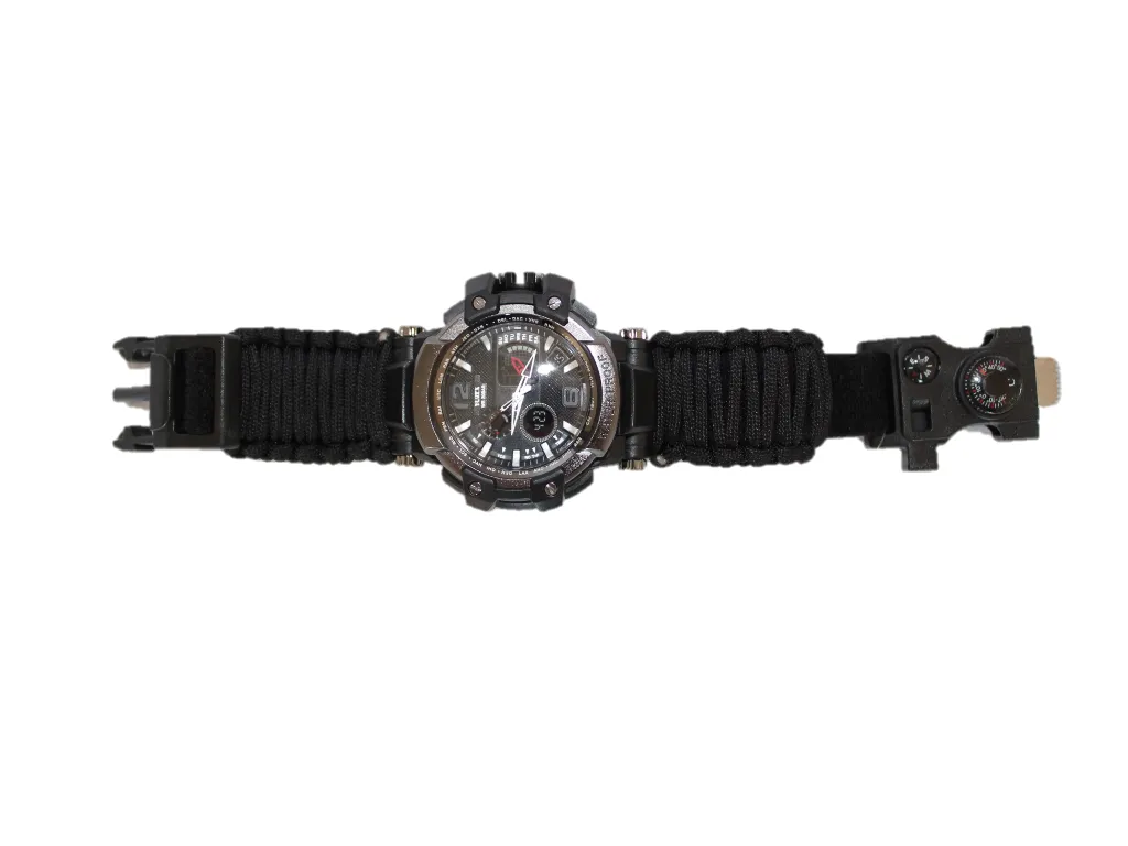 Paracord Survival Watch G3 Black Shop Today. Get it Tomorrow