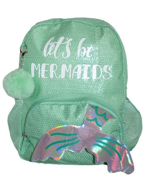 Fino JS-190501 Let's be Mermaids Girls Grade 0-1 Sequin School Backpack