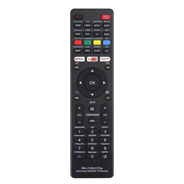 Universal TV Remote Control RM-L1130+X for Various Television Brands