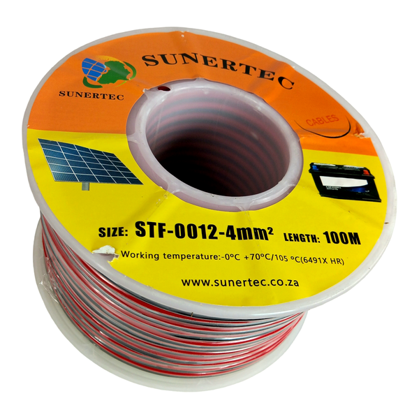 Solar PV Cable 4mm 100Meter- Red and Black (Coper Coated Aluminum)