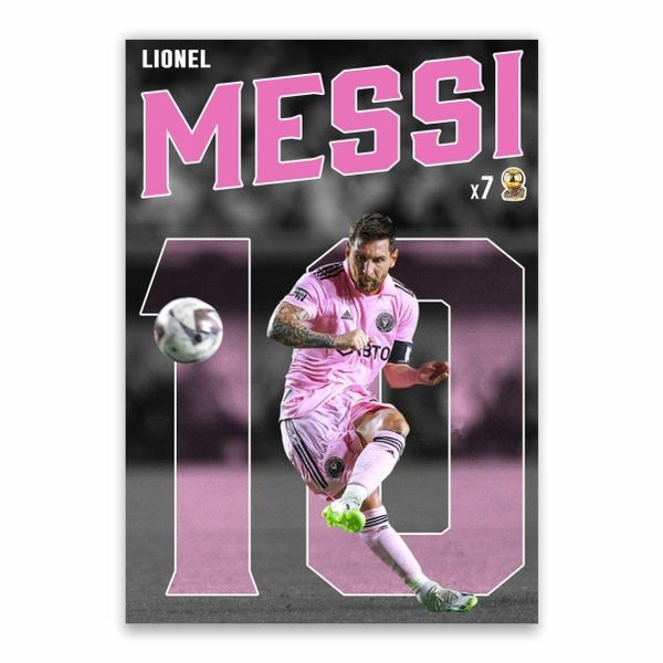 Lionel Messi 10 Inter Milan Poster - A1
