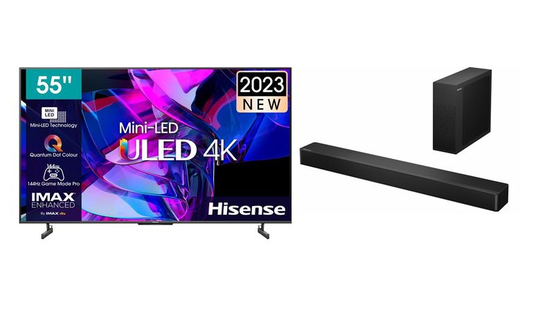 Hisense 55" U7K 144Hz 4K Smart Mini-LED ULED TV with Hisense Sound System