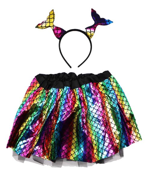 Little Mermaid Kids Costume Set ?Blue Headband with Tail?
