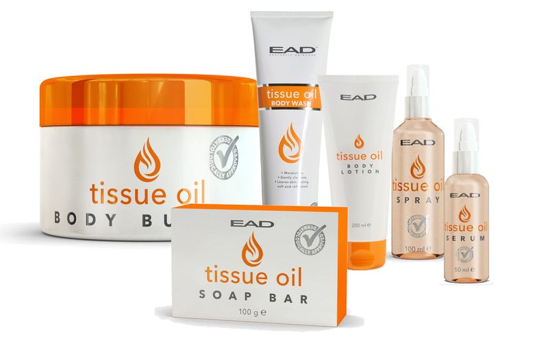 EAD Tissue Oil Combo ( Body Butter, Soap, Lotion, Body Wash, Spray, Serum)