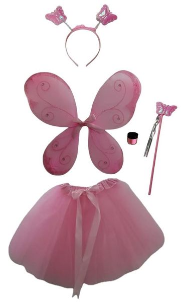 Kids' Tutu Fairy Princess Costume - Soft Pink - 5 Piece