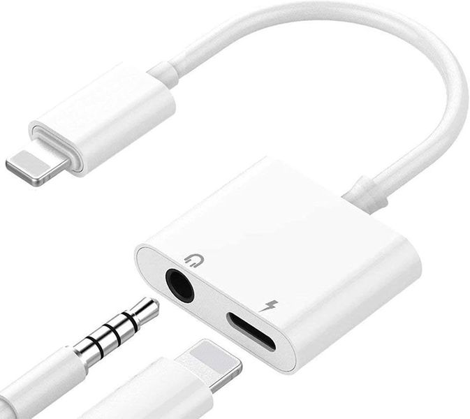 2 in 1 Lightning to 3.5mm AUX Audio &amp; Call + Charger Adapter HJ-26L
