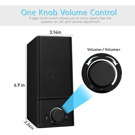 Computer speaker volume sales control