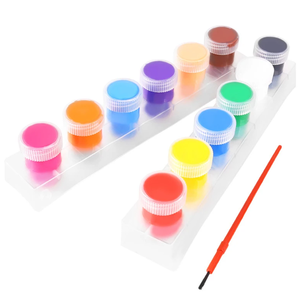 20ml Easy Clean Up 12 Classic Colours Washable Poster Paints