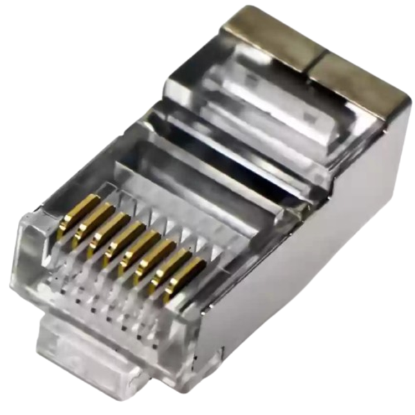 MOD PLUG 8-8USA SHIE CAT6 - Shielded RJ45 Modular Plug for CAT6