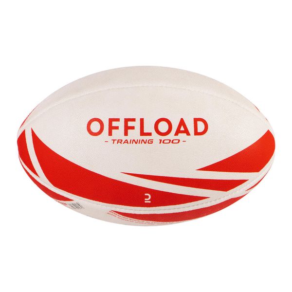 Offload Rugby Ball R100 Red - Size 4