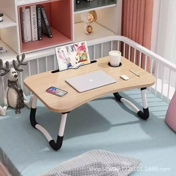 New bed folding computer desk, portable and movable table 60x40x26CM
