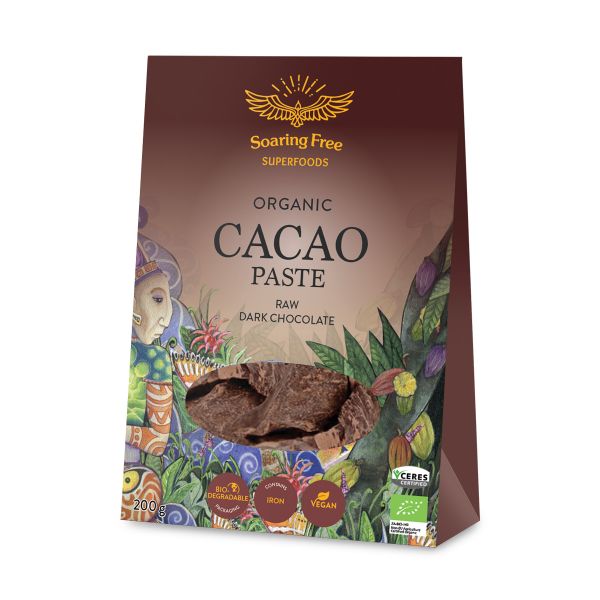 Soaring Free Organic Cacao Paste 200g