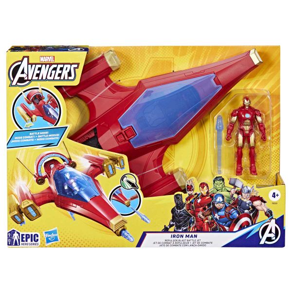 Marvel Avengers Iron Man Repulsor Blast Battle Jet