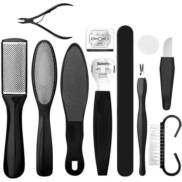 11 Pcs Foot Callus Remover Kit Dead skin remover Tool for Feet