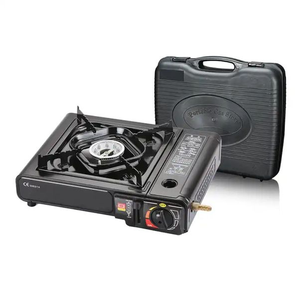 Aruif - Portable Camping Gas Stove with Travel Case (Dual Power Source)