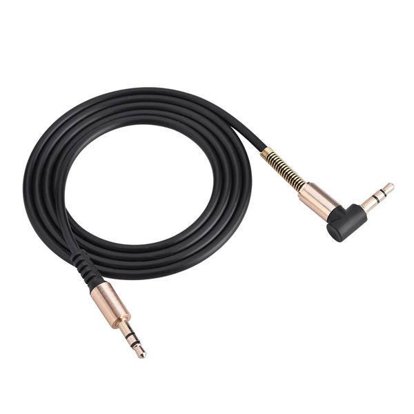 3.5mm Male to Male Aux Cable: L-shaped &amp; I-shaped Cord for Speakers and Headphones