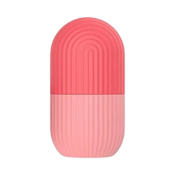 Silicone Ice Roller With Dual-Layer Cooling Gel Technology - Pink