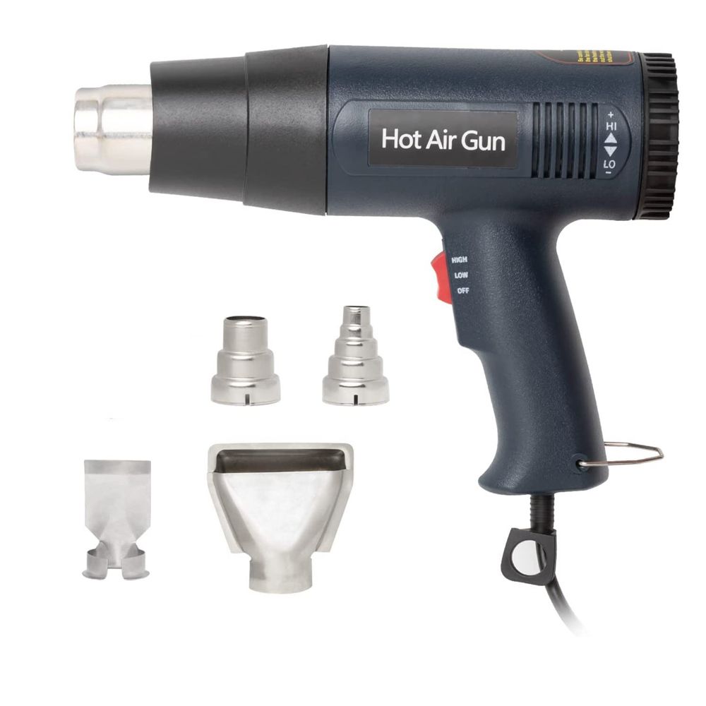 Tool DIY 220v Heat Gun Fast Heat Up DualTemperature Setting & 4 Heads