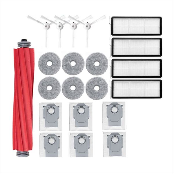 21PCS Robot Vacuums Main Side Brush Filter Mop Cloths Dust Bag
