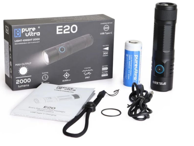 Pure Ultra E20 2000 Lumen Torch /flashlight