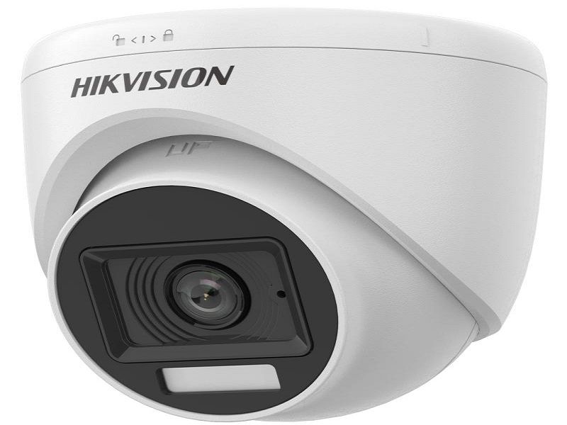 HIKVISION DS-2CE76D0T-LPFS2 MP Smart Hybrid Light Audio Fixed Turret Camera