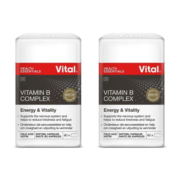 Vital Vitamin B Complex - 2 x 60 Capsules Bulk Pack
