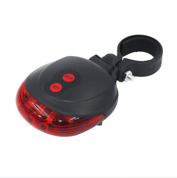 5 LED 7 Modes and 2 Laser Beam Rear Bike Light