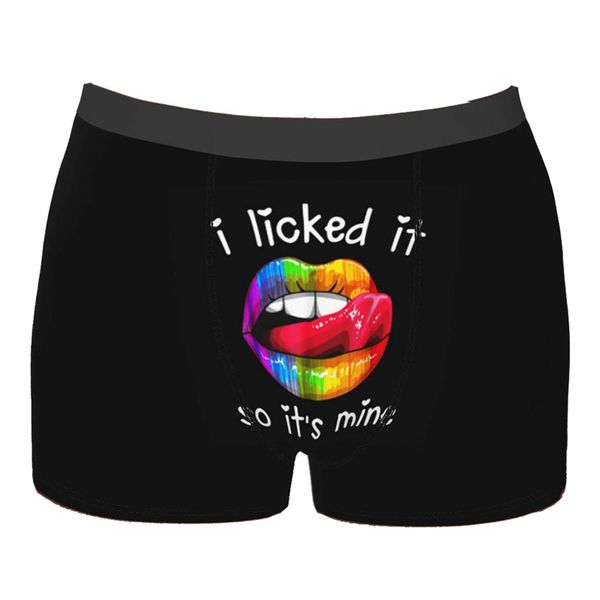 Men's Funny Boxers Briefs Mens Underwear I Licked It So It's Mine Boxers