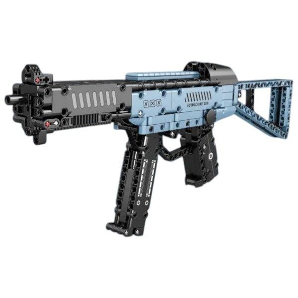 435-Piece Submachine Gun Building Block Set - Blue