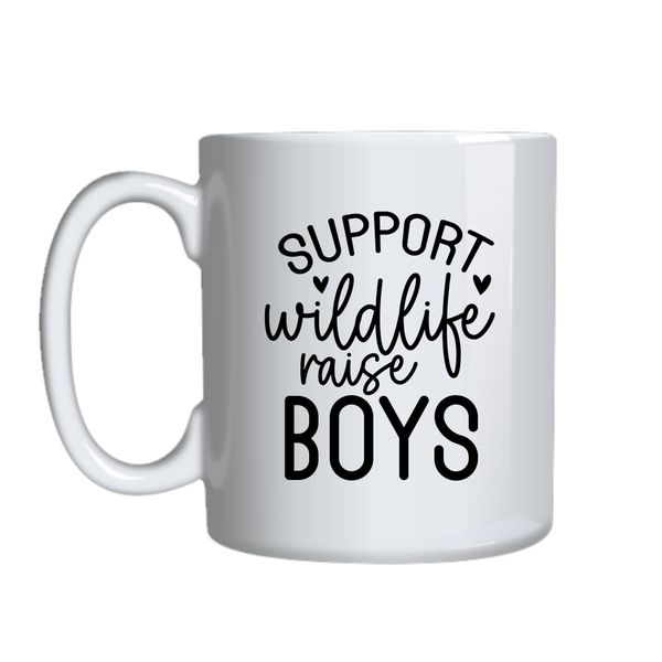 Raise Boys Coffee Mugs for Mother's Day Trendy Graphic Cup Present 049
