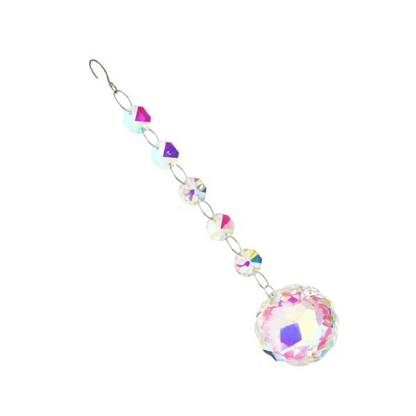 Faceted Crystal Hanging Prism Ornament