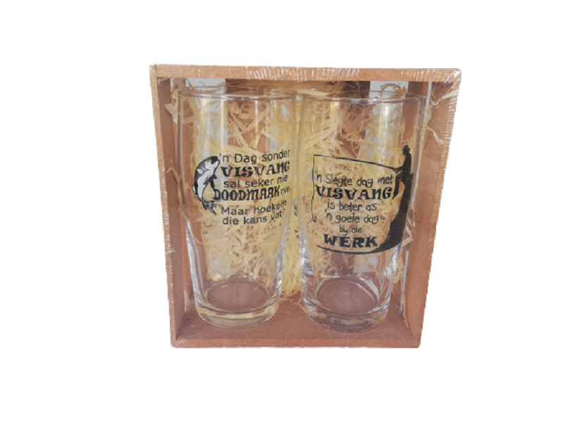 Glass Set with Fishing Connotations- Visvang