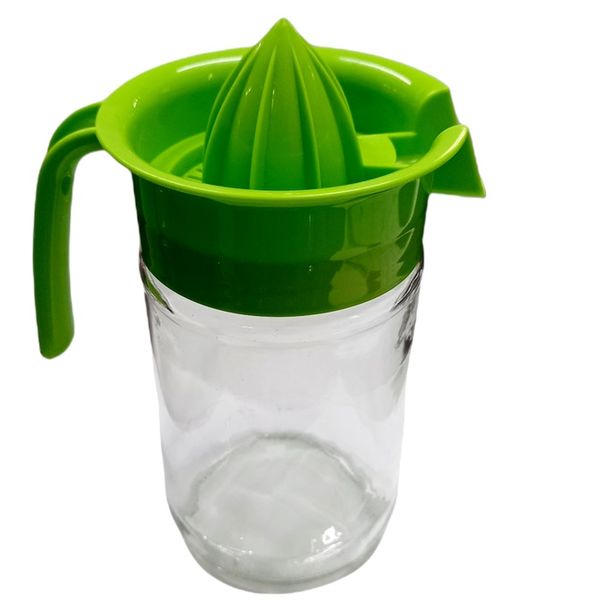 FI- Manual Citrus Juicer Squeezer 660 ml Plastic/Glass Jar