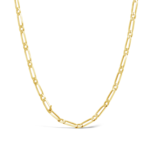 Broadway Jewellers - 9ct Yellow Gold - Figaro 1+1 Link Chain - 50cm