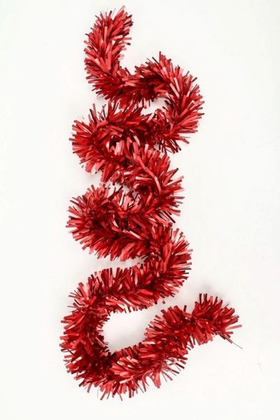 Matte Leaf Thick Tinsel Garland, 2m