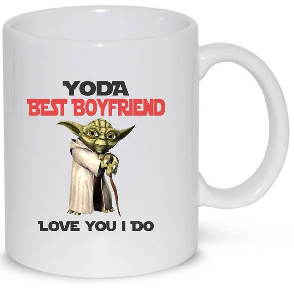 Yoda Best Boyfriend Love You I Do Star Wars Coffee Mug (11 Oz Normal Size)
