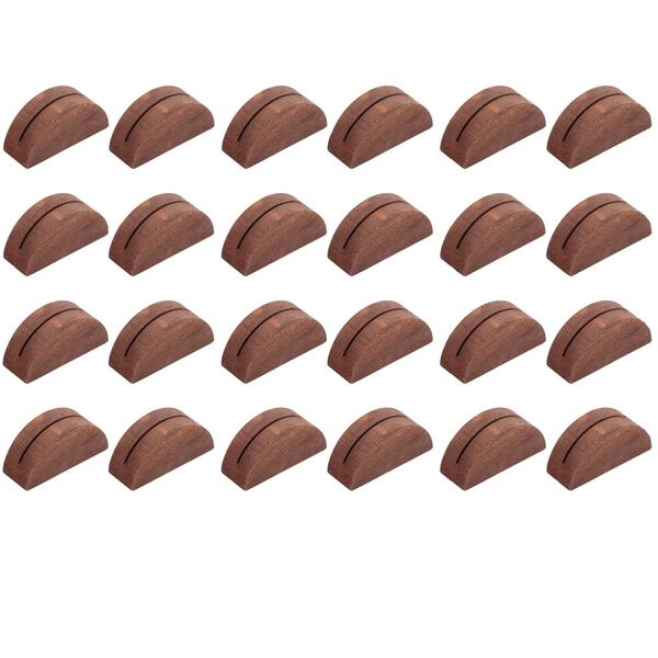 Decor Elegant Wooden Semi-Circular Table Cards Stands 24 pcs