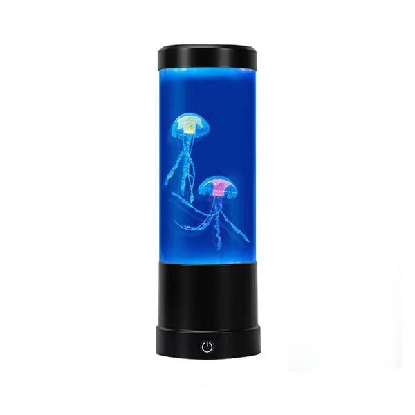 LED Color Night Light Decor Jellyfish Table Lamp