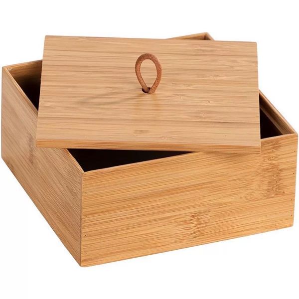 Natural Bamboo Multiuso Organizer-15x15x7cm-2501-82