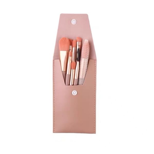 Beginner's Portable 8-Piece Mini Makeup Brush Set