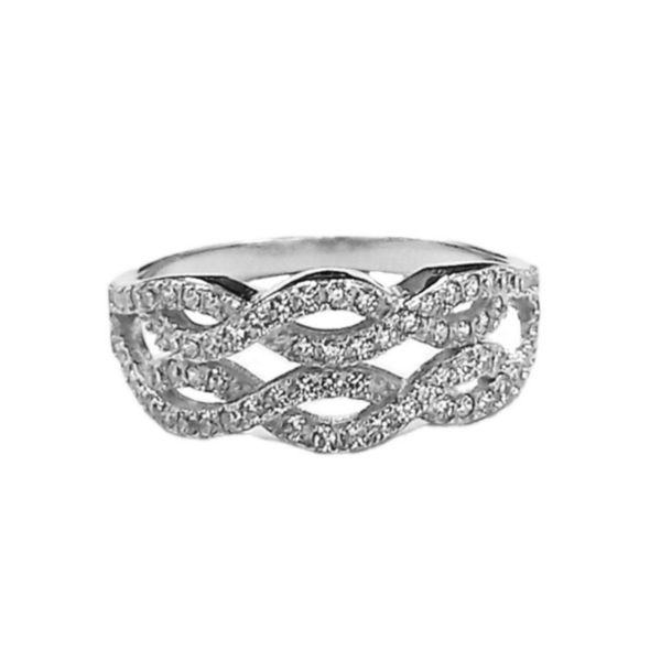 Ladies Silver Infinity Band Ring