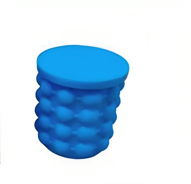 Blue Mini Silicone Ice Bucket Ice Cube Maker