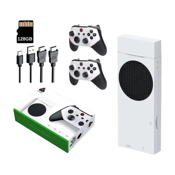 Retro 4K TV Game Console with 2 Wireless Controllers-128GB Classic Games-GC