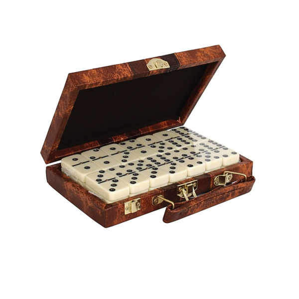 Classic Dominoes Set in Protective Case - 18.5 x 11.5 x 2.5 cm