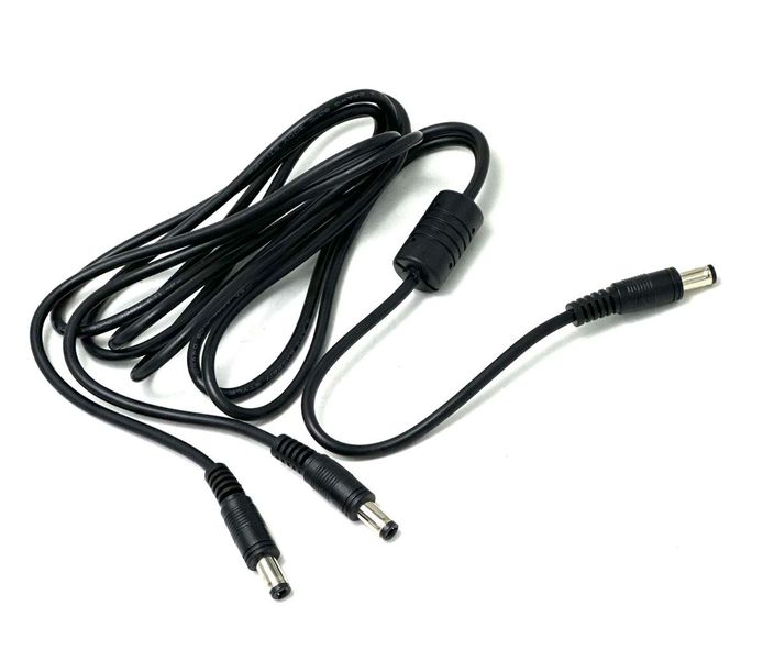 DC Splitter Cable 1 Male to 2 Males - 5.5mmx2.1mm - 1.2M