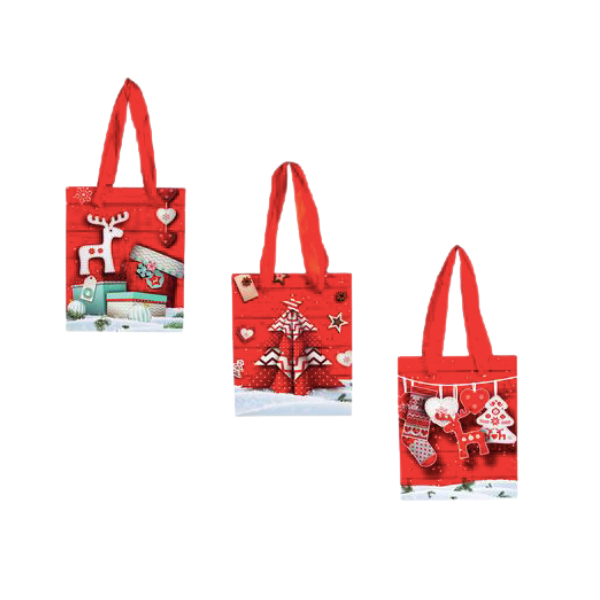 Stationary - Christmas Stationary Gift Bag Small- 5 Pack
