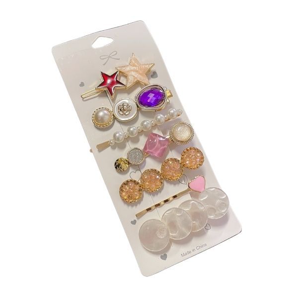 7 Pieces Resin and Beads Hair Clip Set Shop Today. Get it Tomorrow!