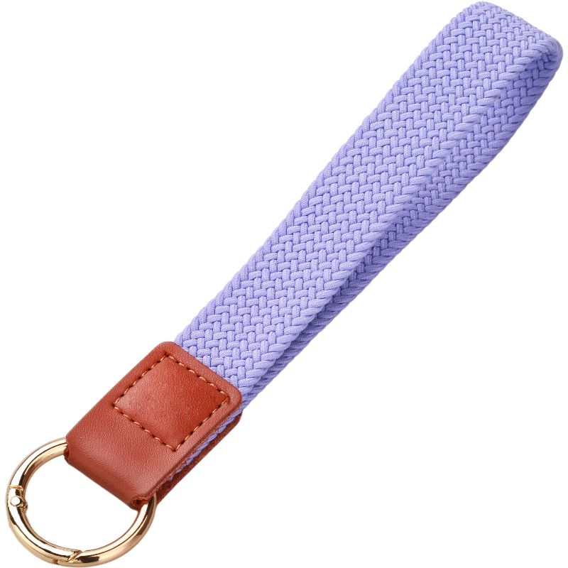 Creative elastic braided car keychain pendant