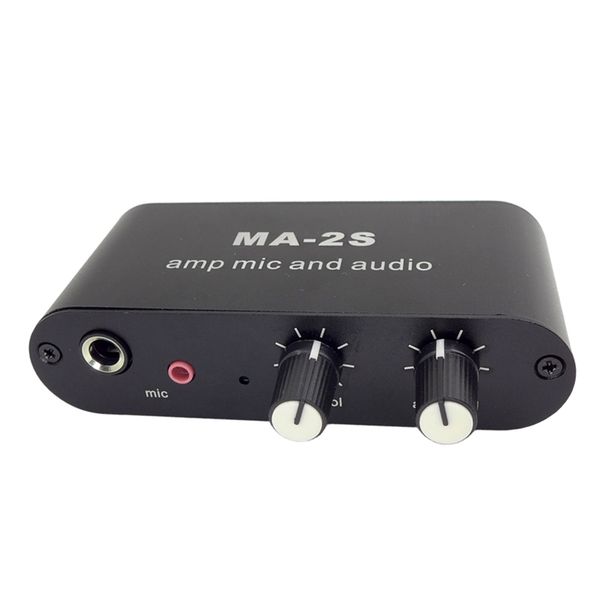 3.5mm Condenser Microphone Amplifier Headphone Amplifier Music Audio Preamp