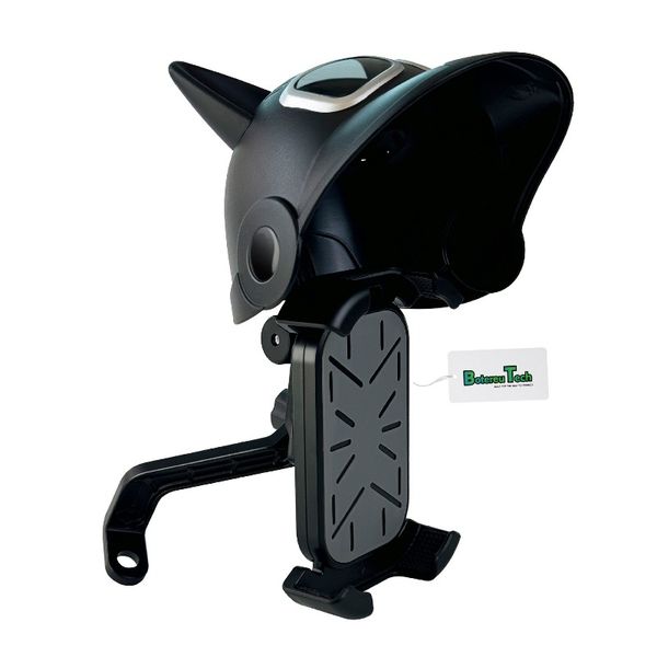 BotereuTech Bicycle Phone Holder Model B08 Mirror Mount Black